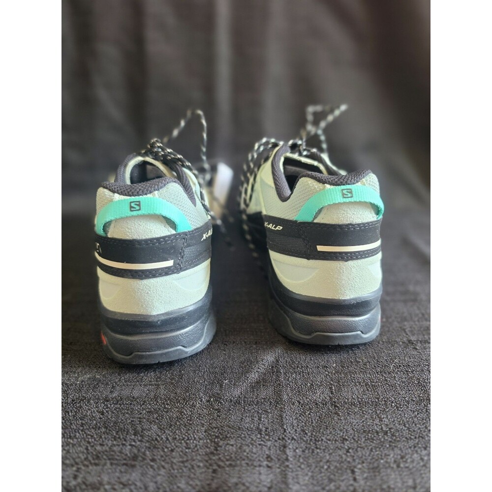 Salomon X-ALP Leather Mens 10 Women 11 Green Milieu Hiking Outdoors Retail $269 - Picture 6 of 16